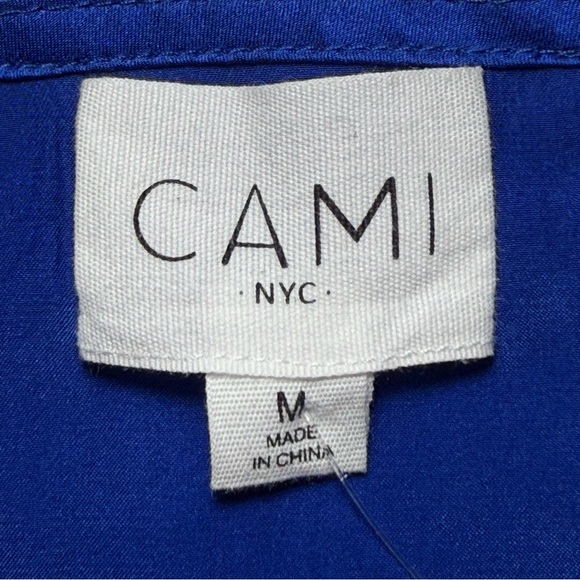 CAMI NYC Racer Charmeuse Camisole in Azure - Picture 6 of 8